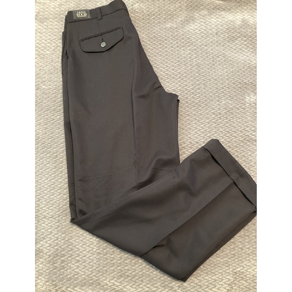IZOD Microfiber Pleated Pants Men's W33" L32" NWT